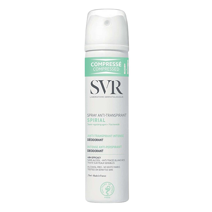 SVR Spirial Spray, Antyperspirant w sprayu 48h działania 
