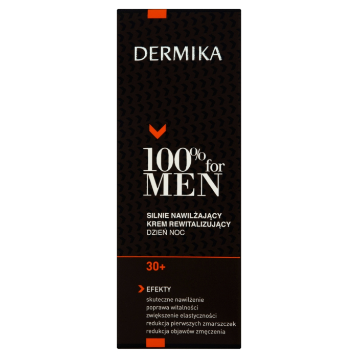 Dermika 100% For Men Krem silnie nawilżający i rewitalizujący skórę 30+ dzień/noc