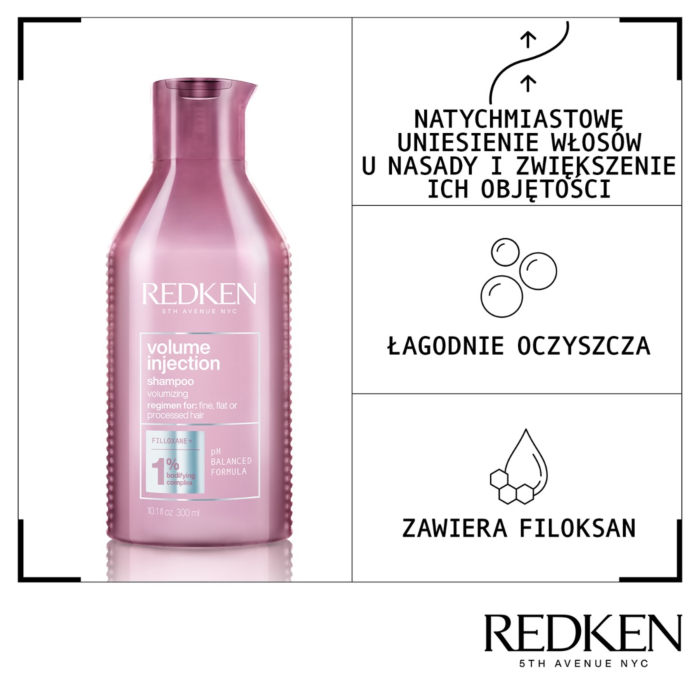 Redken Volume Injection Szampon do włosów 