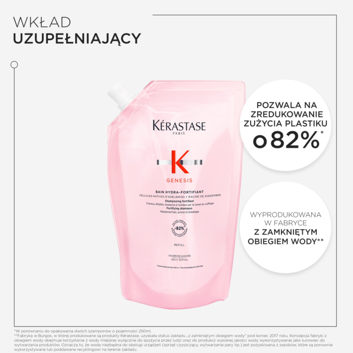 Kérastase Genesis Kąpiel nawilżająco-wzmacniająca Refill, 500 ml