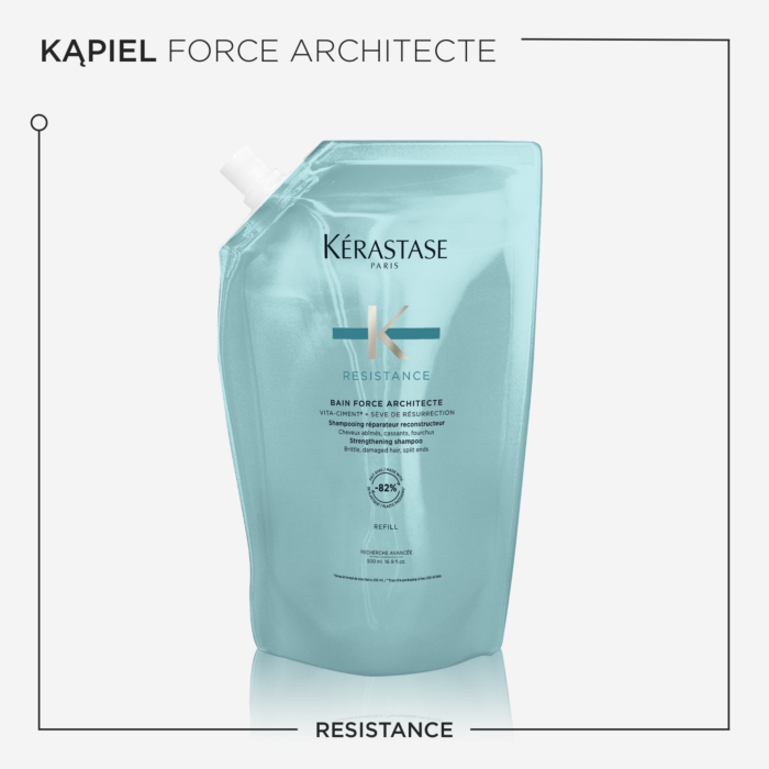 Kérastase Résistance Force Architecte Kąpiel do włosów zniszczonych Refill, 500 ml