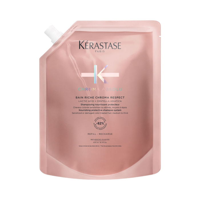 Kérastase Chroma Absolu Wzbogacona kąpiel do włosów koloryzowanych Refill, 500 ml