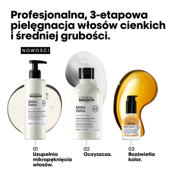 L'Oréal Professionnel Metal Detox Olejek do włosów 