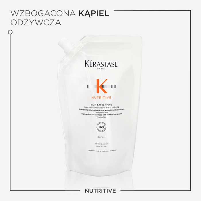 Kérastase Nutritive Wzbogacona kąpiel odżywcza do włosów bardzo suchych Refill, 500 ml