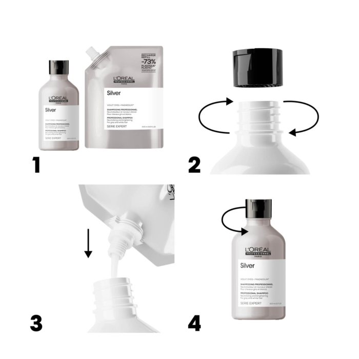 L'Oréal Professionnel Paris Silver Szampon Refill, 500 ml