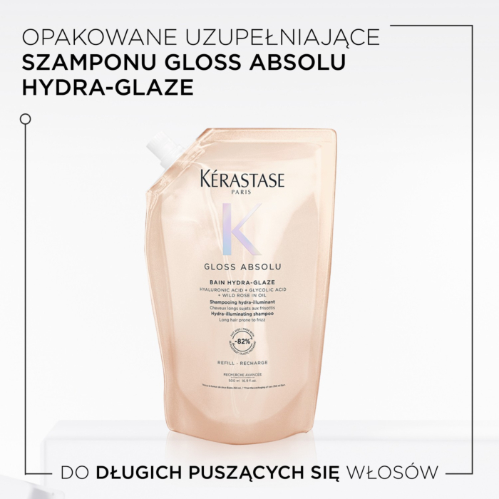 Kérastase Gloss Absolu Bain Kąpiel do puszących się włosów Refill, 500 ml