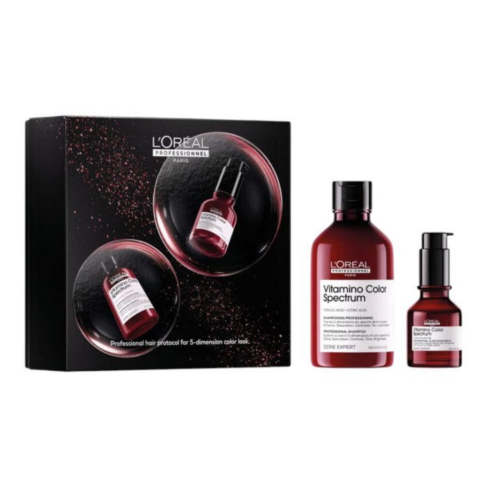 L’Oréal Professionnel Vitamino Color Spectrum Zestaw prezentowy: Szampon 300 ml + Serum nabłyszczające 50 ml