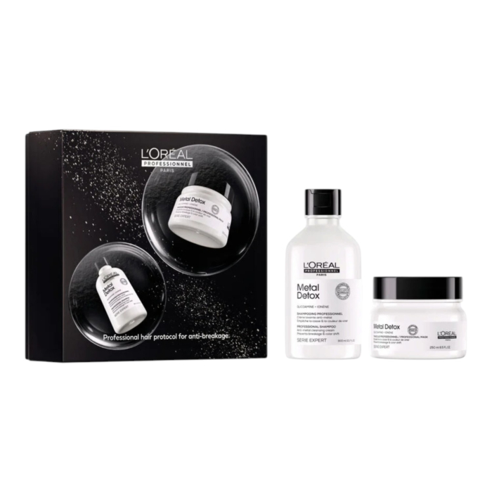 L’Oréal Professionnel Metal Detox Zestaw prezentowy: Szampon 300 ml + Maska 250 ml
