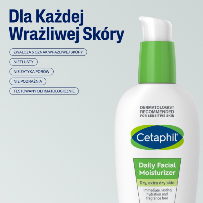 Cetaphil Krem Nawilżający do twarzy na dzień z kwasem hialuronowym