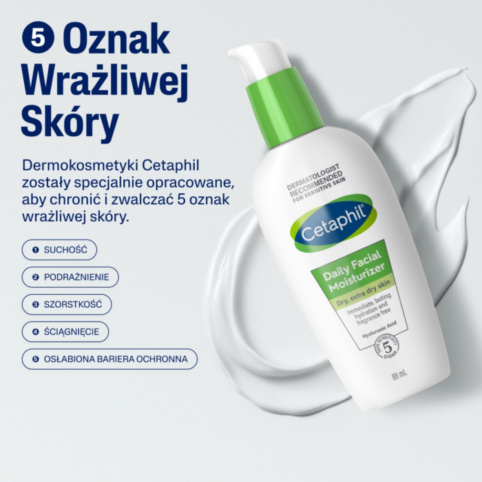 Cetaphil Krem Nawilżający do twarzy na dzień z kwasem hialuronowym