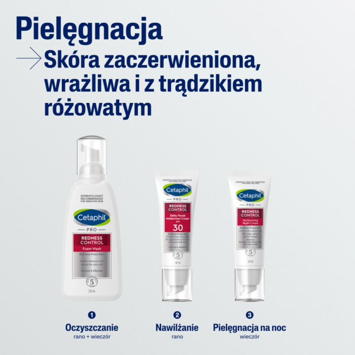 Cetaphil PRO Redness Control Krem nawilżający na noc