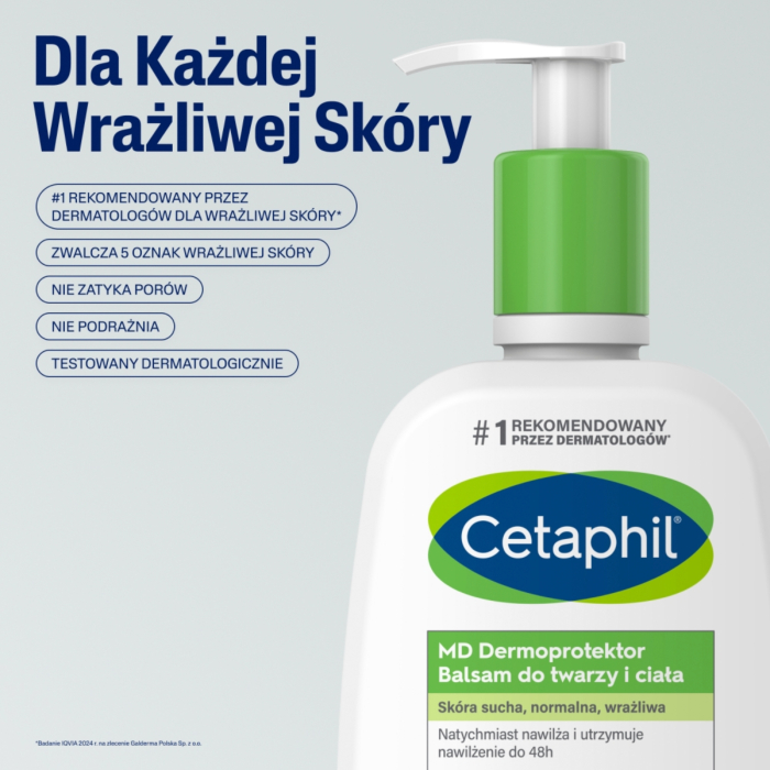 Cetaphil MD Dermoprotektor Balsam nawilżający do twarzy i ciała, 236 ml
