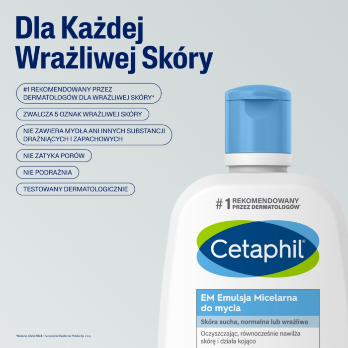 Cetaphil EM Emulsja micelarna do mycia, 250 ml