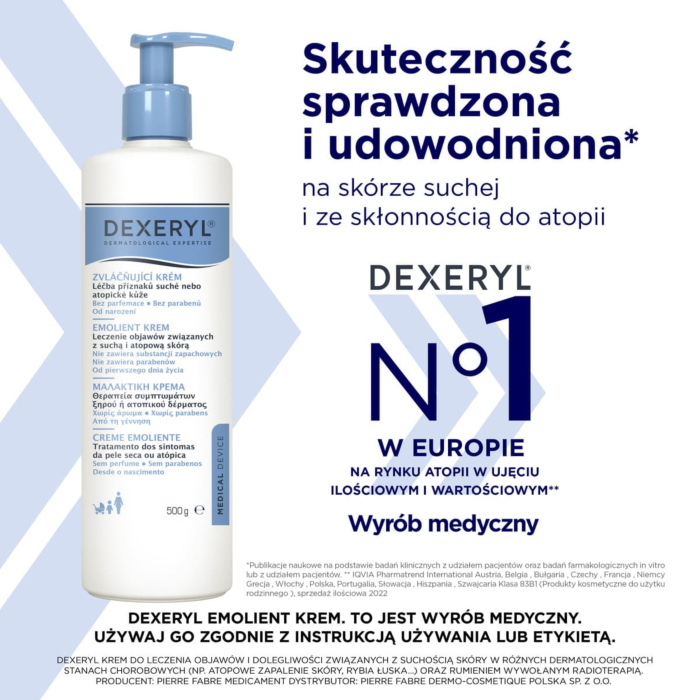 Dexeryl Krem emolient, 500 g