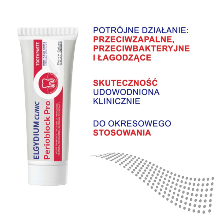 Elgydium Clinic Perioblock Pasta do zębów, 50 ml
