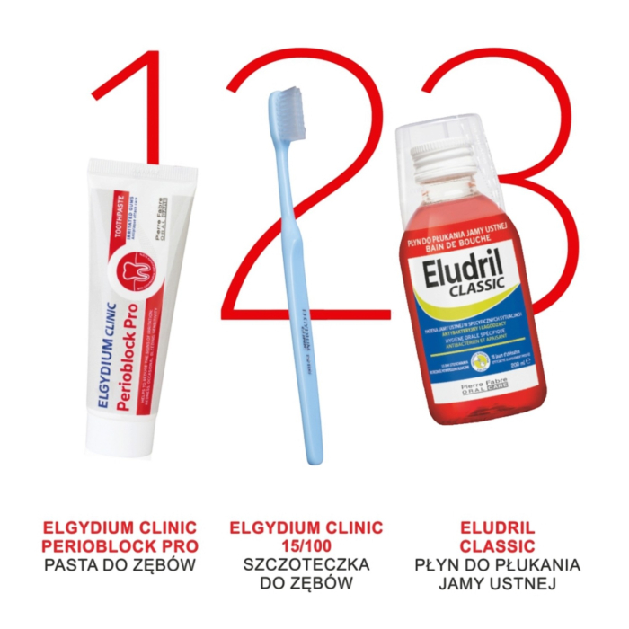 Elgydium Clinic Perioblock Pasta do zębów, 50 ml