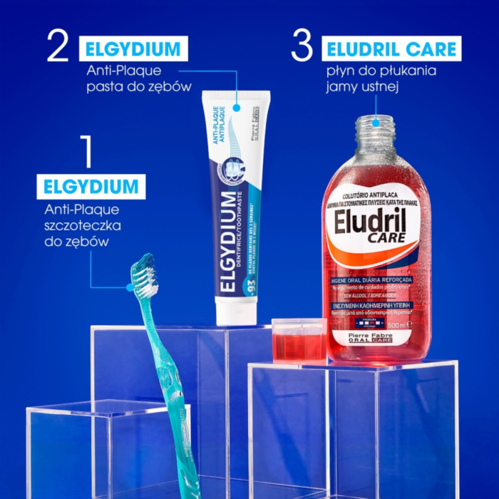 Elgydium Anti-Plaque Antybakteryjna pasta do zębów, 75 ml