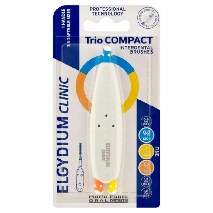 Elgydium Clinic Trio Compact Szczoteczka Międzyzębowa 0,8/1/1,2mm, 1 