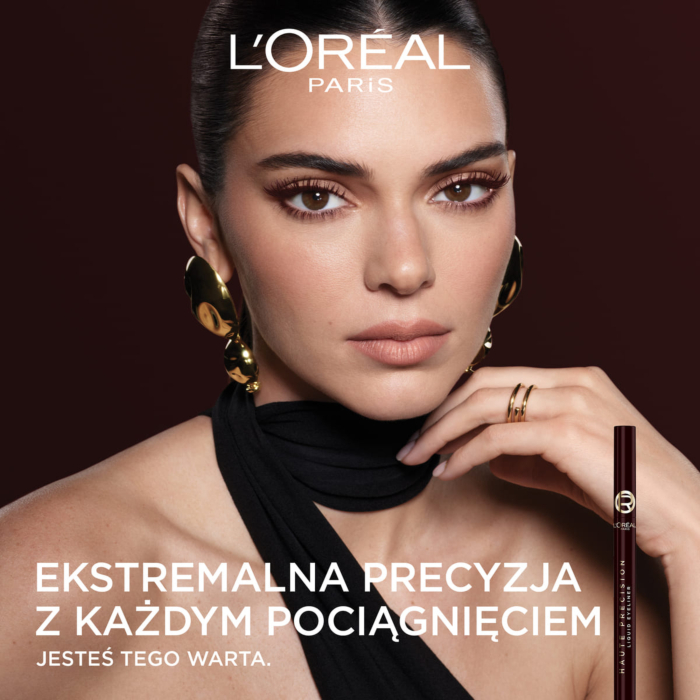 L'Oreal Haute Precision Eyeliner w płynie, Bordeaux Cashmere 
