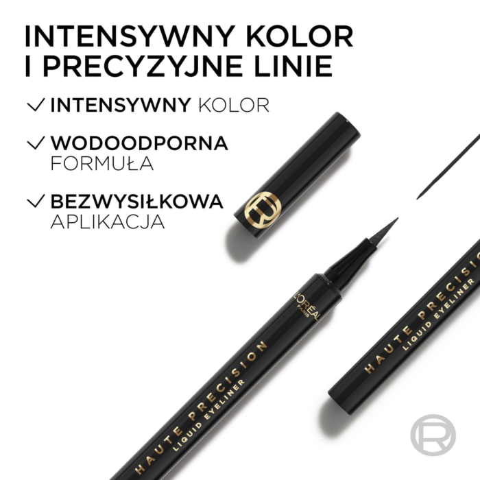 L'Oreal Haute Precision Eyeliner w płynie, Noir Silk