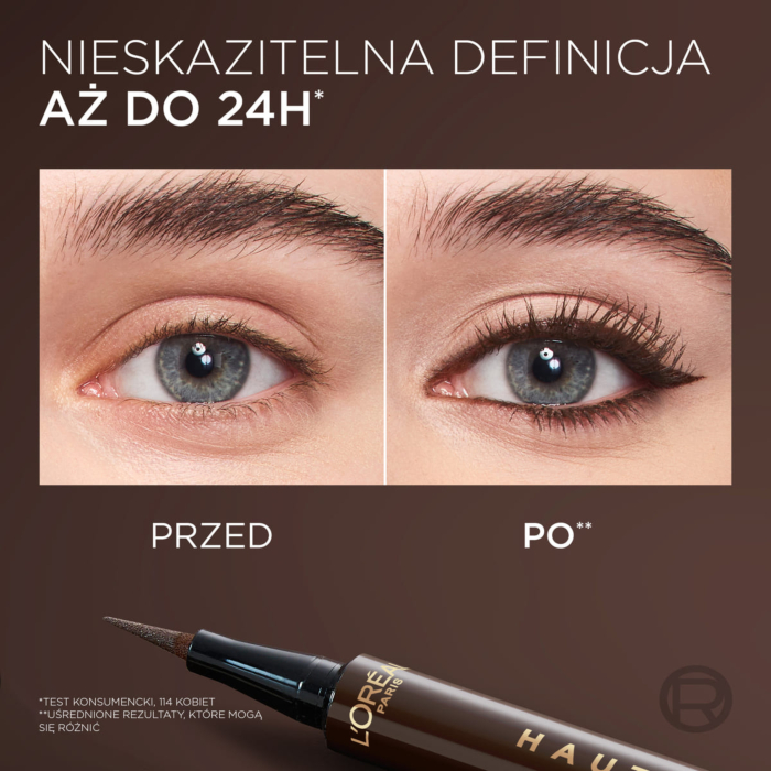 L'Oreal Haute Precision Eyeliner w płynie, Brun Leather
