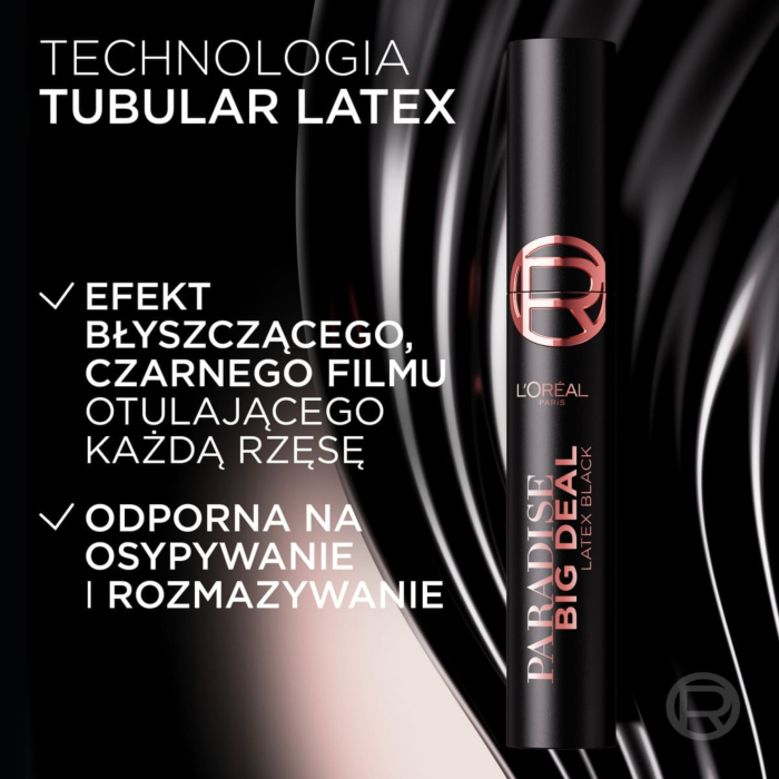 L'Oreal Paris Paradise Big Deal Latex Black Mascara Pogrubiający tusz do rzęs