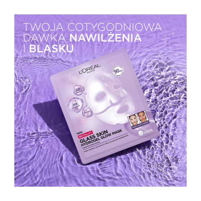 L’Oréal Revitalift Filles, Maska do twarzy, Glass Skin