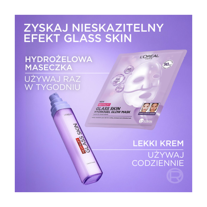 L’Oréal Revitalift Filles, Maska do twarzy, Glass Skin