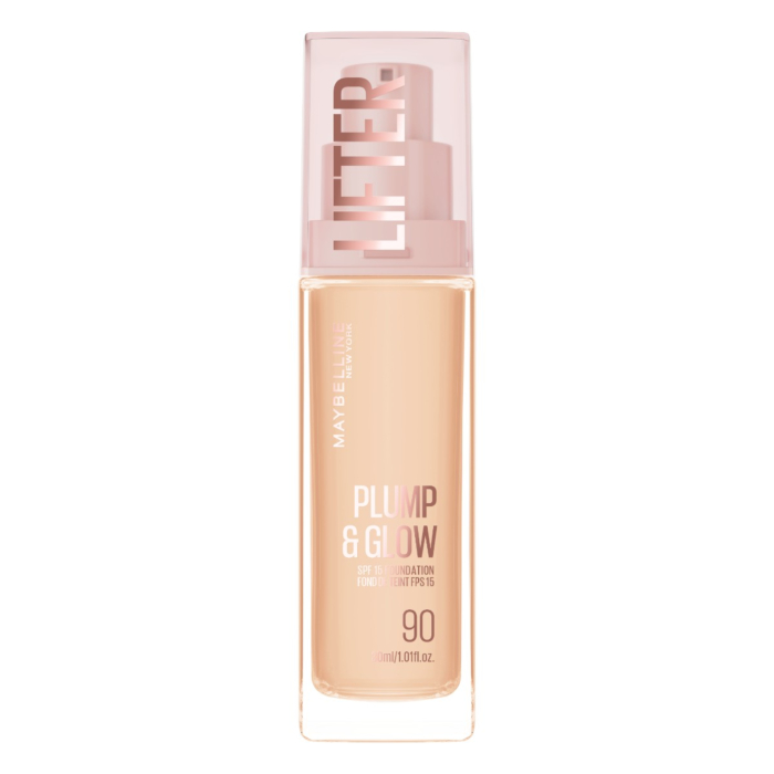 Maybelline Lifter Plump & Glow Podkład rozświetlający, 090