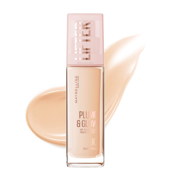 Maybelline Lifter Plump & Glow Podkład rozświetlający, 090