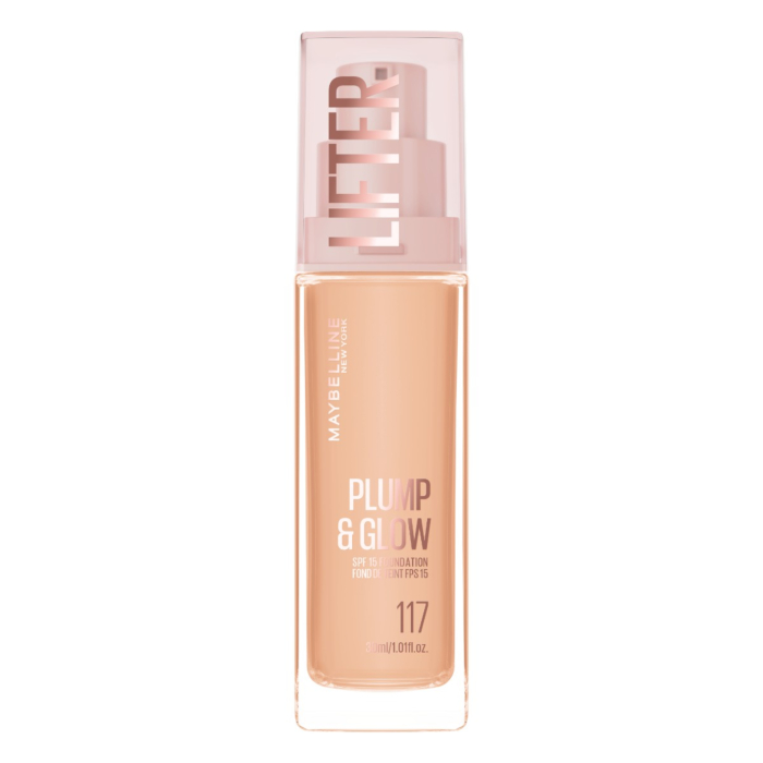 Maybelline Lifter Plump & Glow Podkład rozświetlający, 117