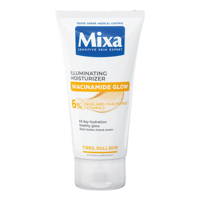 Mixa Niacinamide Glow Rozświetlający krem nawilżający z niacynamidem i witaminą C