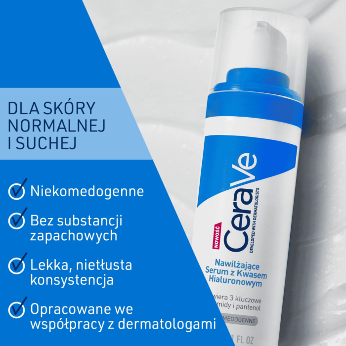 CeraVe Nawilżające serum z kwasem hialuronowym