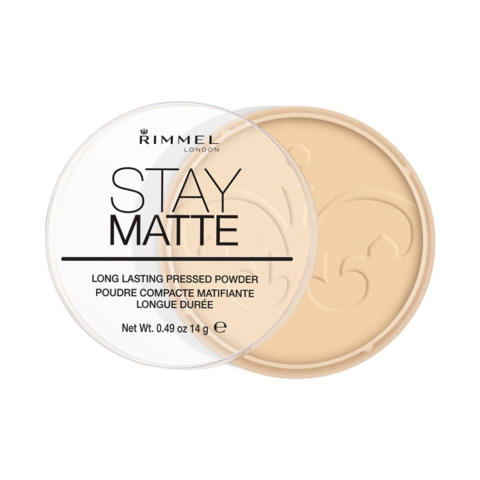 Rimmel Stay Matte Puder do twarzy, 001 Transparent