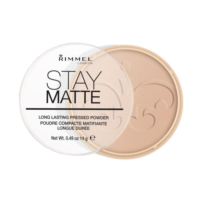 Rimmel Stay Matte Puder do twarzy, 005 Silky Beige