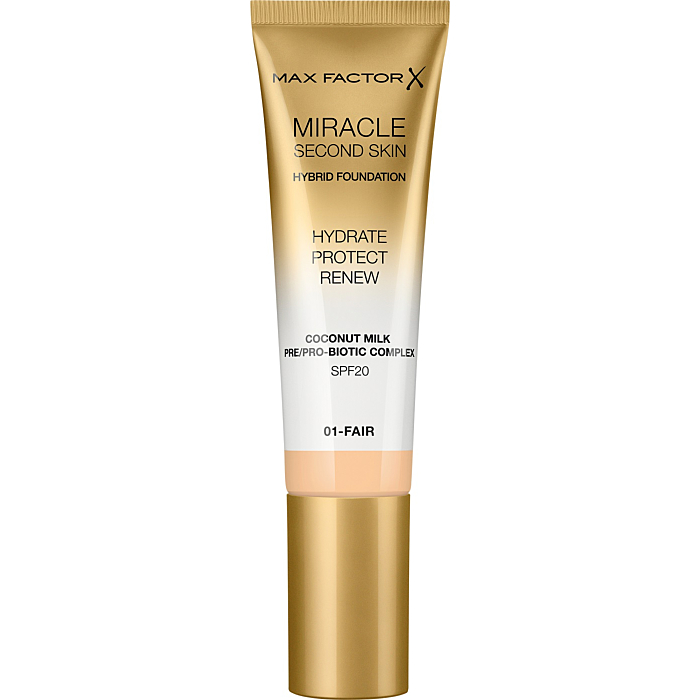 Max Factor Miracle Touch Second Skin Podkład do twarzy, 01 Fair