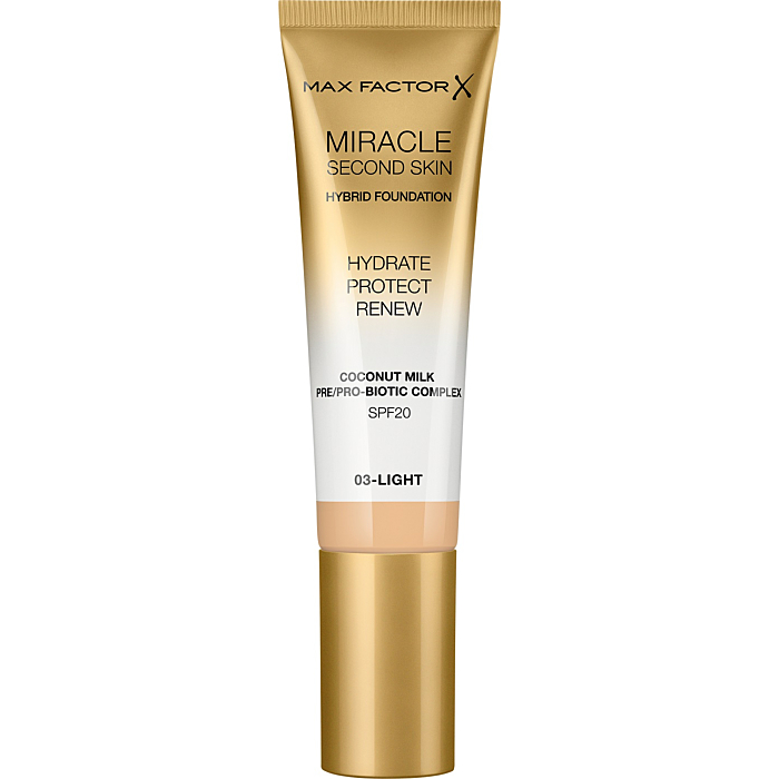 Max Factor Miracle Touch Second Skin Podkład, 03 Light