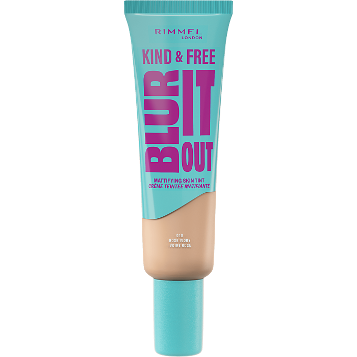 Rimmel Kind & Free Blur It Out Skin Tint Matujący podkład do twarzy, 010 Rose Ivory