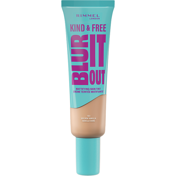 Rimmel Kind & Free Blur It Out Skin Tint Matujący podkład do twarzy, 163 Golden Vanilla
