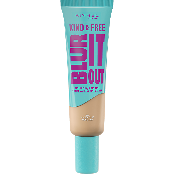 Rimmel Kind & Free Blur It Out Skin Tint Matujący podkład do twarzy, 082 Golden Ivory