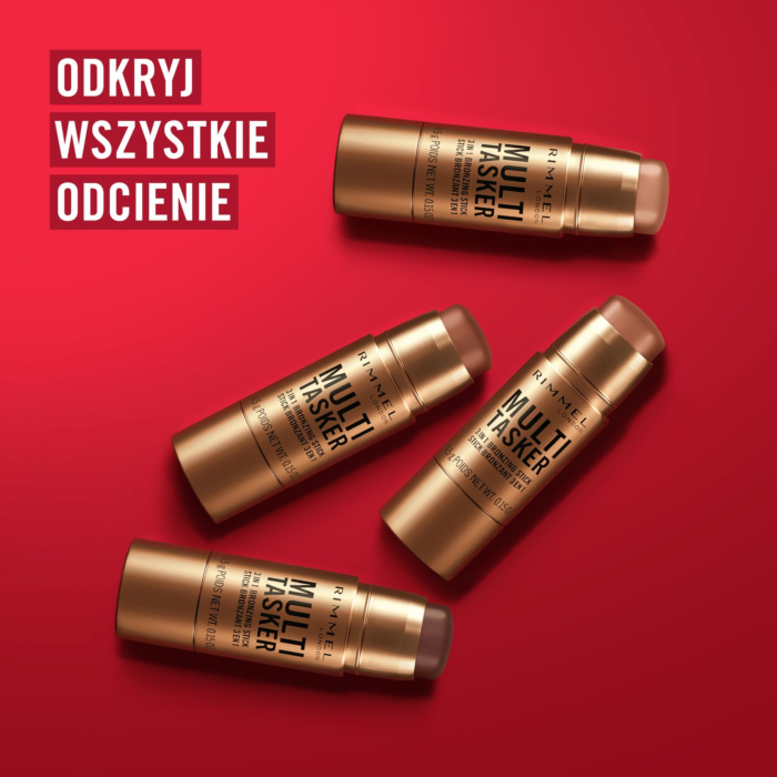 Rimmel Multitasker Bronzer do twarzy 3w1 03