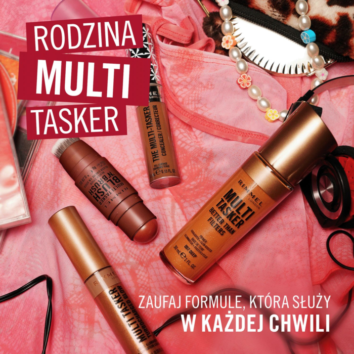 Rimmel Multi Tasker Blush'N'Brush Róż z wbudowanym pędzlem, 150 Cherry On Point