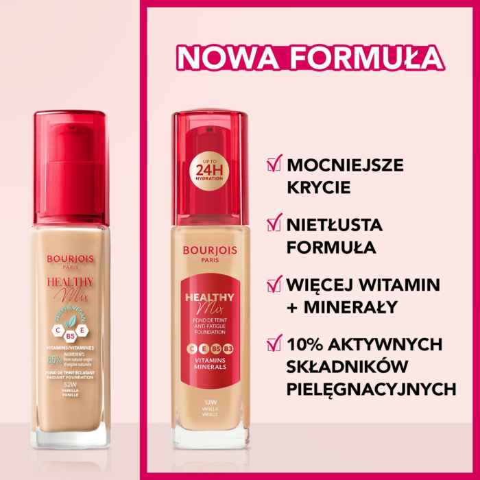 Bourjois Healthy Mix Podkład, 52W Vanilla 
