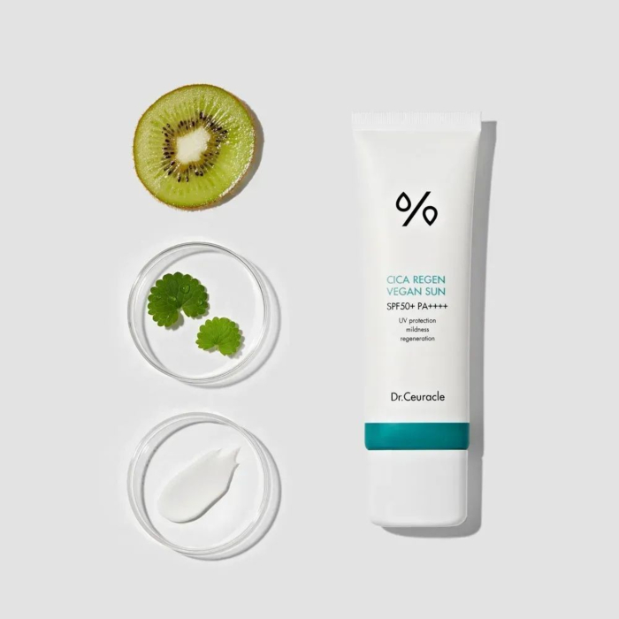 Dr. Ceuracle Cica Regen Vegan Sun SPF50+/PA++++ kojący krem-żel z filtrem, 50ml