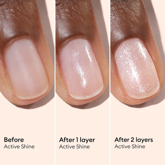 Manucurist Active Shine Pielęgnacyjny lakier do paznokci z efektem rozświetlającym, 15 ml