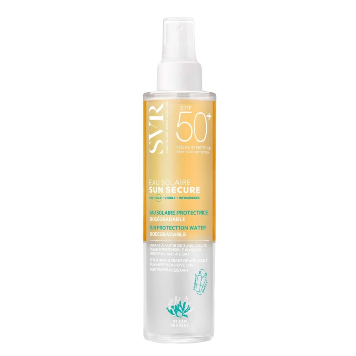 SVR Sun Secure Eau Solaire SPF50+, Dwufazowa woda słoneczna w sprayu 