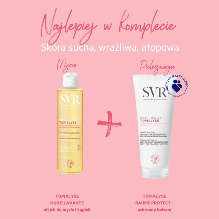 SVR Topialyse Huile Lavante, Olejek do mycia do skóry suchej, atopowej 