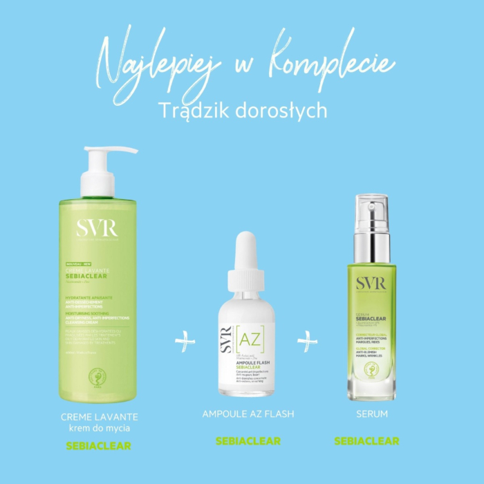 SVR Sebiaclear Ampoule Flash, Serum wygładzające z kwasem azelainowym 