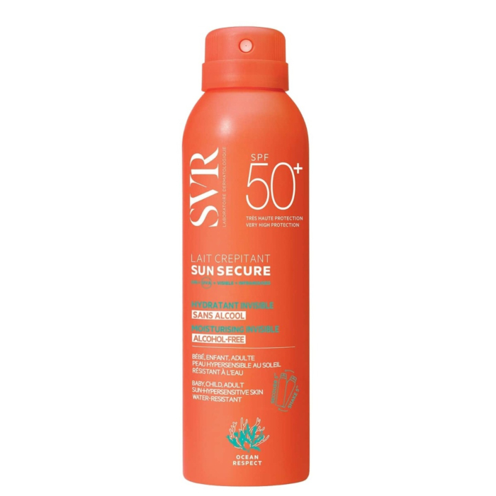 SVR Sun Secure Lait Crépitant SPF50+, Musująca pianka ochronna SPF50+ 