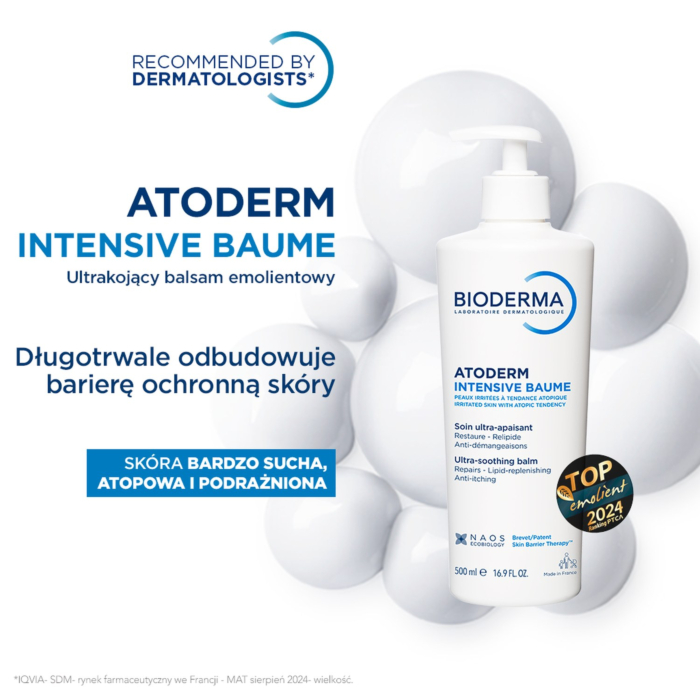 Bioderma Atoderm Intensive Baume Emulsja do skóry atopowej, 500 ml